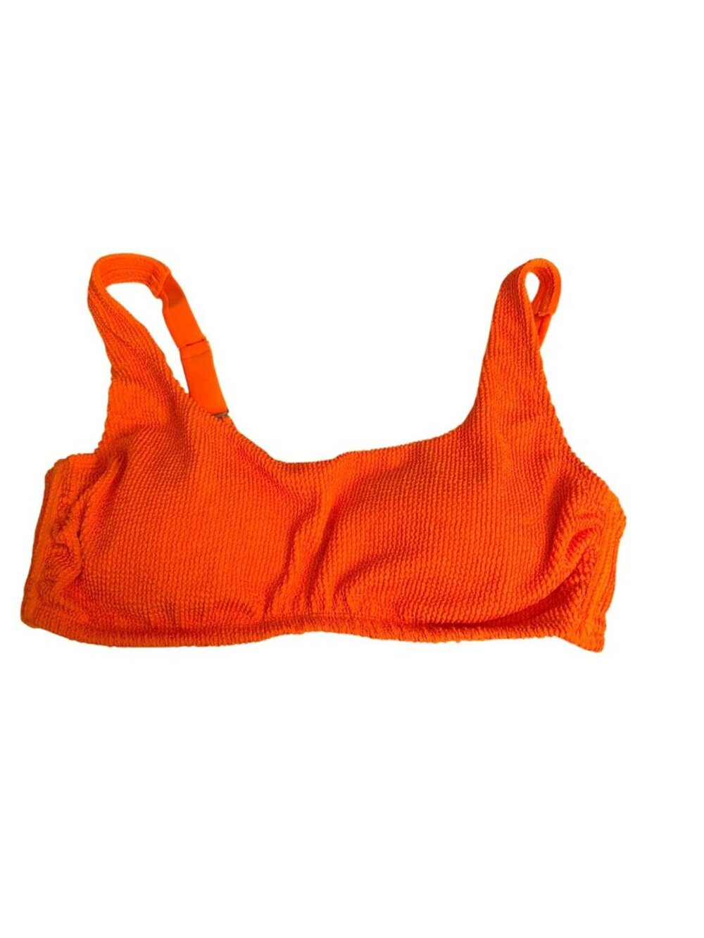 Wild Fable Orange Ribbed Bralette Bikini Top Size XL 14/16